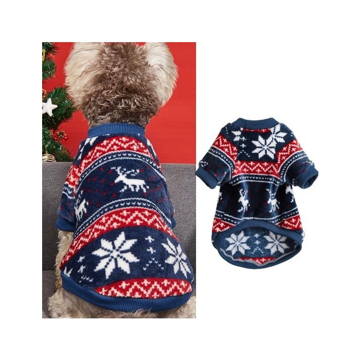 Tolle Festival-Atmosphäre, waschbare Haustierkleidung für Welpen, Winter, warme, verdickte Weihnachtsgeschenke für den täglic