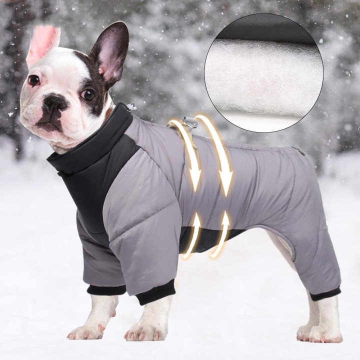 Winter Warm Verdicken Haustier Hund Jacke Wasserdichte Hund Kleidung Kleine Mittelgroße Hunde Welpen Mantel Chihuahua Französ