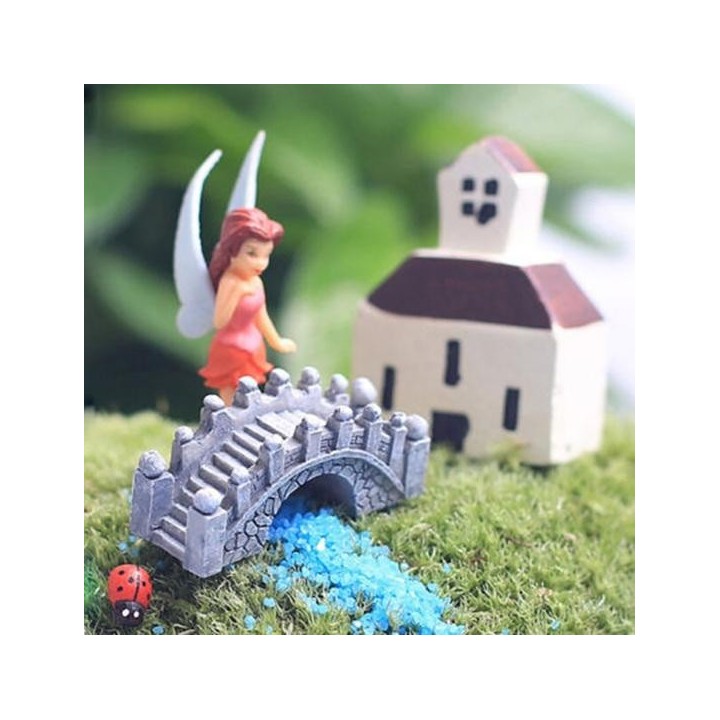 2 Stücke Retro Bogenbrücke Aquarium Aquarium Micro Landschaft Miniatur Ornamente