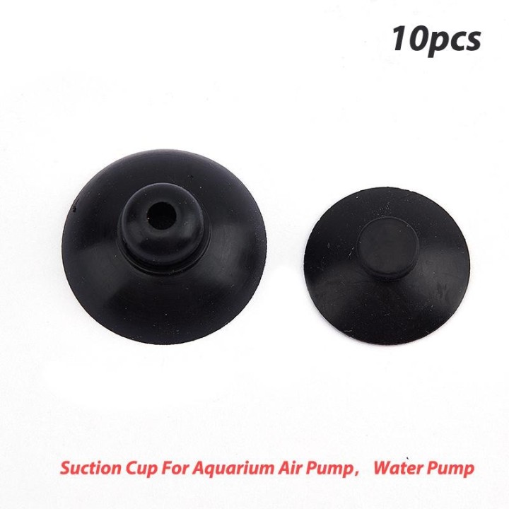 10 Stücke Aquarium Aquarium Saugnapf Filter Luftpumpe Wasserpumpe Halter Sucker 20*7mm schwarz