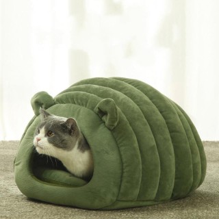 Katzenhütte Haus Korb Haustier Bett Matte Warme Schlafsäcke Nest Weiches Hundekissen Sofa für Kleine Hunde Accesorios 40x35x3