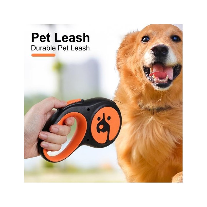 Haustier-Leine, verschleißfest, einziehbar, Hunde-Traktionsleine, ergonomischer Anti-Rutsch-Griff, Haustier-Traktionsseil, He