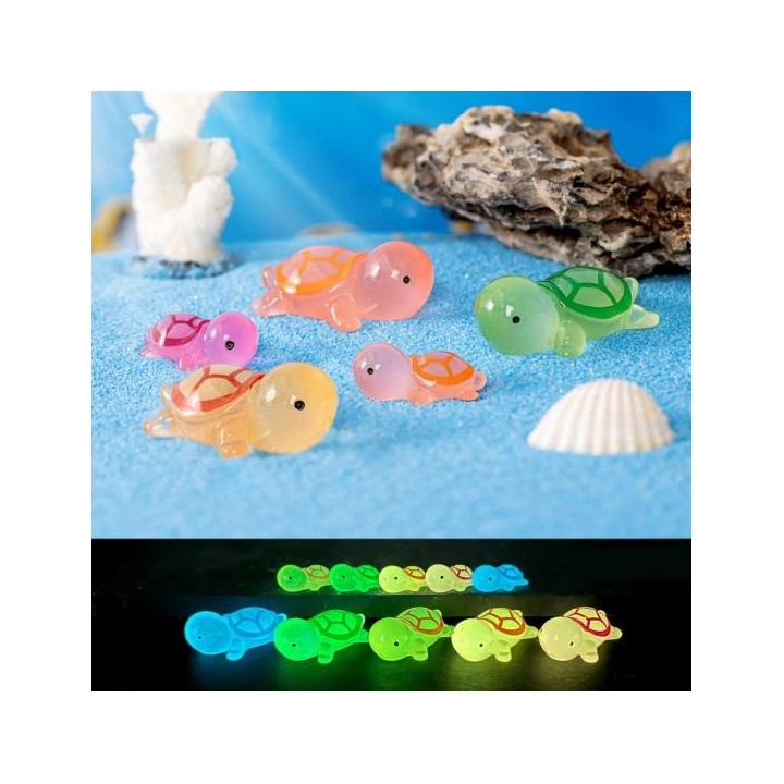 Robuste Schildkrötenfigur, realistisch, leicht, dekorativ S grün