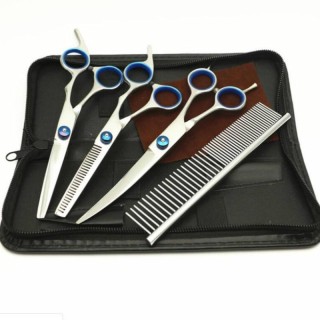 1 Set Professionelle Haustierschere Hundepflegeschere Haarschneidewerkzeuge silber