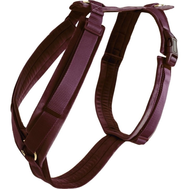 Kentucky Dogwear Hundegeschirr "Velvet" bordeaux - XXS (14-22 cm)