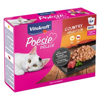 Vitakraft Poésie DéliSauce Mixpaket Pouch 6 x 85 g  - Country Selection