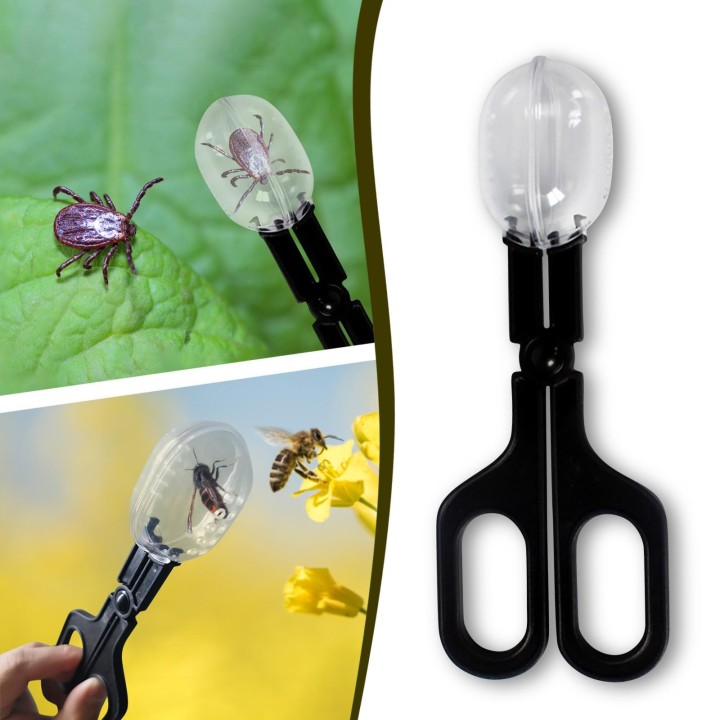 Zange Clip Futterzange Imker Bienenfänger für Reptilienjagdfänger One Size schwarz