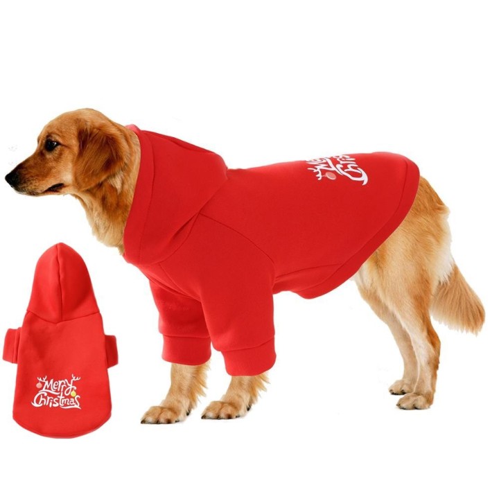 Haustier Hund Kleidung Weihnachten Rot Mantel Welpen Haustier Kleidung für Kleine Große Hund Hoodies Chihuahua S rot