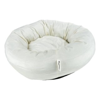 Coussin donut rond animaux animaux Velours côtelé gamme  Crafty  Love Story - Ecru
