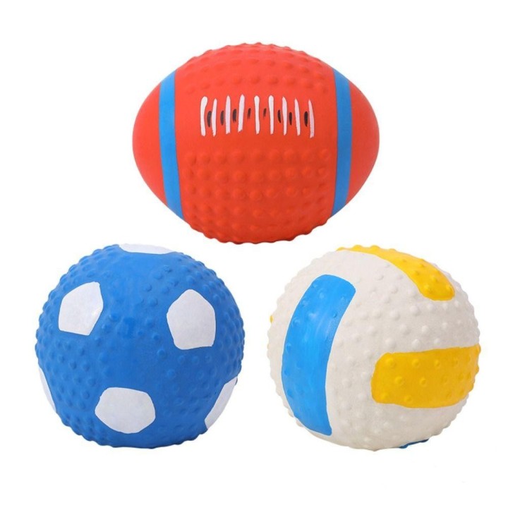 Interaktives Kauspielzeug für Hunde aus Latex, Haustiere-Zubehör, Einfachheit, Welpen-Kauball Volleyball