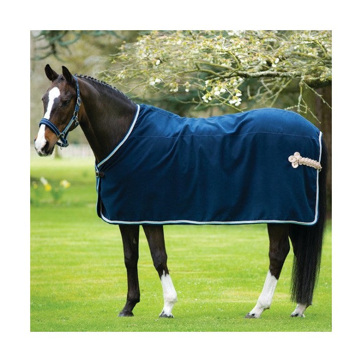 Horseware Rambo Show Rug - Navy with Beige, Baby Blue&Navy