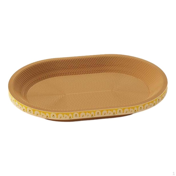 Cat Scratcher Pad Scratching Boards Protect Sofa Floor Grinding Claw Toys Oval 50cmx35cmx10cm
