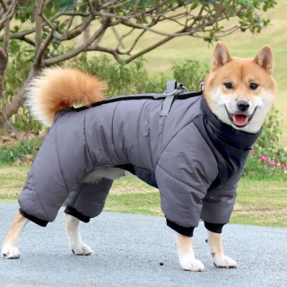 Warme Winterkleidung aus verdickter Baumwolle für kleine mittelgroße Hunde Teddy Bichon Shiba Inu Corgi Kleidung S