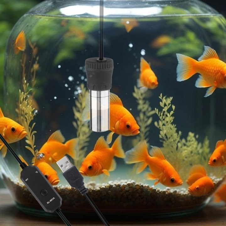 Kleine Fisch Tank Heizung Überhitzung Schutz Heizung Rod Mini Aquarium 15W 2L Tank