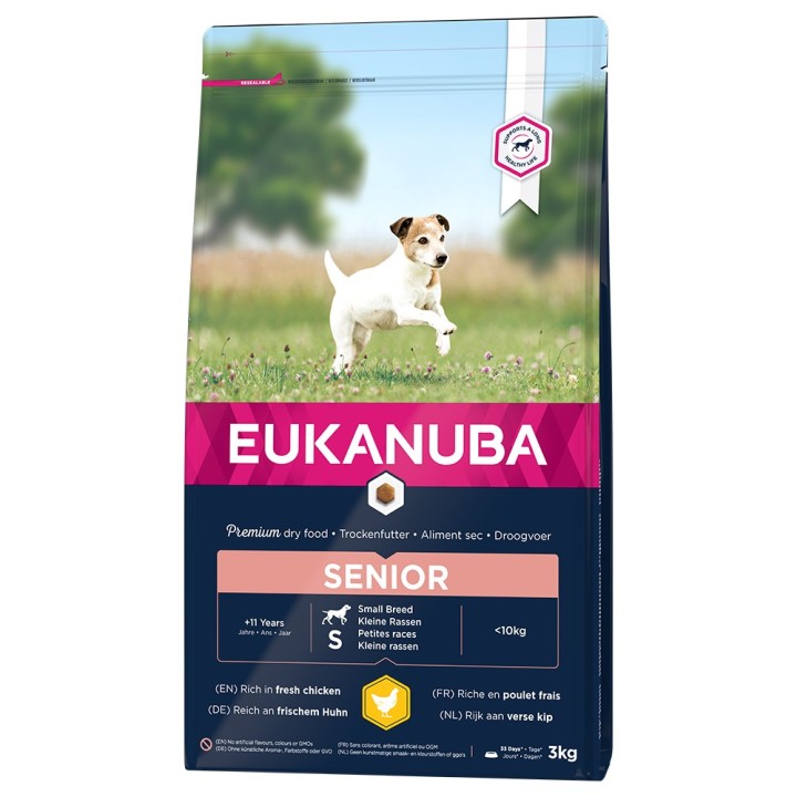 Eukanuba Caring Senior Small Breed Huhn - 3 kg