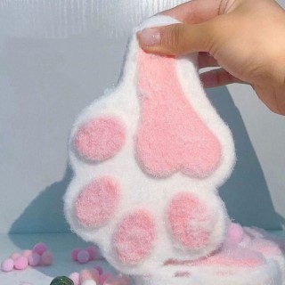 Plüschkatzenpfoten Katzenpfoten-Quetschspielzeug Beflockung Katzenpfoten-Kneifspielzeug Cartoon-Zappelspielzeug Praktische Wi