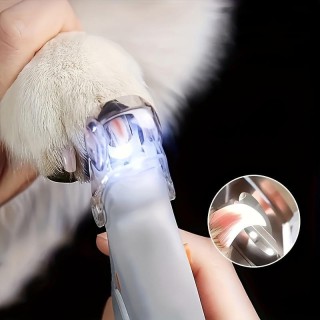 1 LED-Nagelknipser für Haustiere mit Licht, Reinigungsschere für Katzen und Hunde bietet eine einfache und sichere Schönheits