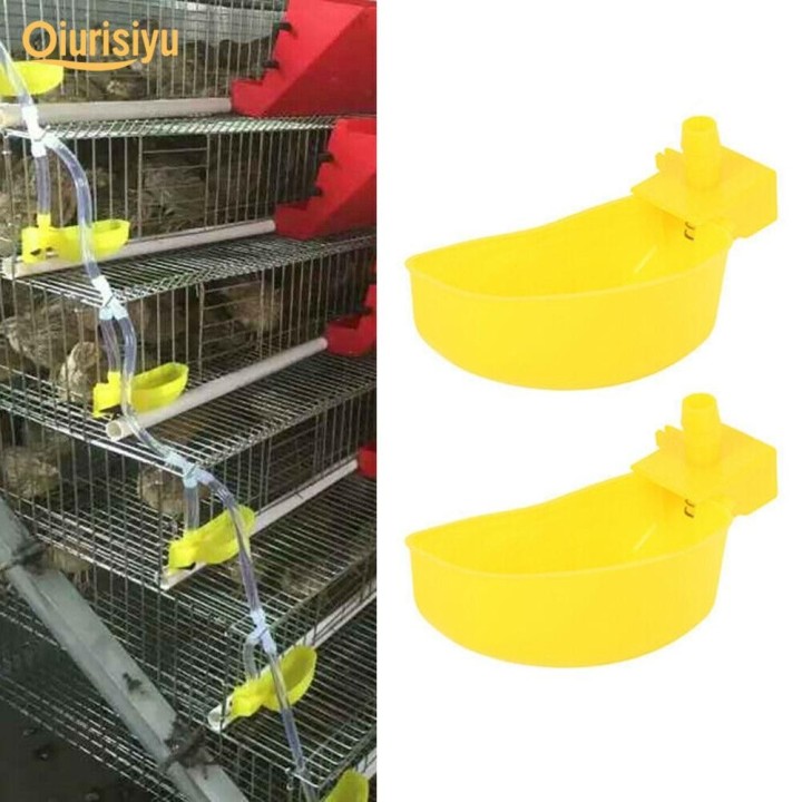 10 Stück automatische Wassertrinkbecher gelb