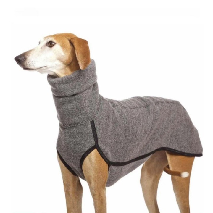 Weicher Rollkragenpullover für große Hunde, elastisch, für Hunde, Winter, warmer Mantel, hoher Kragen, Haustierkleidung, Herb