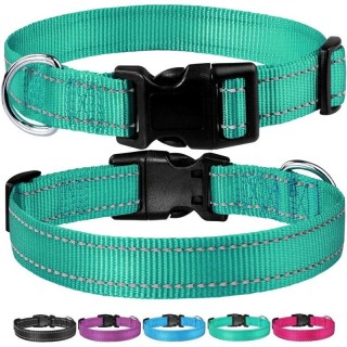 Reflektierender Hundehalsbandgurt mit verstellbarem Sicherheitshalsband aus Nylon für Haustiere, Haustier-Zugseil, geeignet f