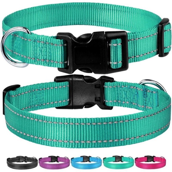 Reflektierender Hundehalsbandgurt mit verstellbarem Sicherheitshalsband aus Nylon für Haustiere, Haustier-Zugseil, geeignet f