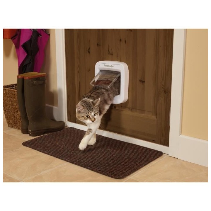 PETSAFE Katzenklappe mit Mikrochip Weiß PPA19-16145