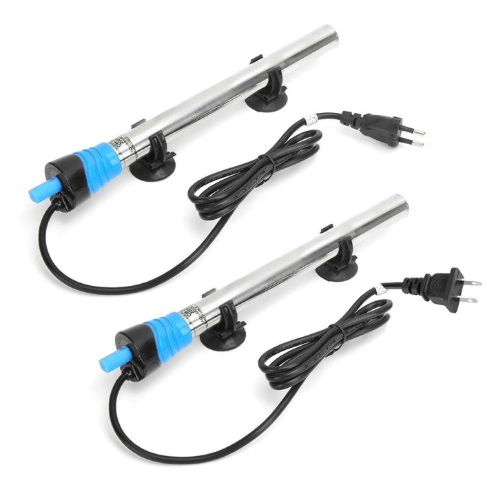 Edelstahl-Heizstab mit Saugnapf für Aquarienfische, automatische konstante Temperatur EU 220-240V 100W