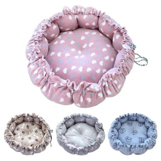 Rundes Hundebett, Plüsch, Haustier, Katzenkissen, Matte, warmer Korb, Zwinger, weiches Nest, Schlafsofa, Welpe, Innen- und Wo