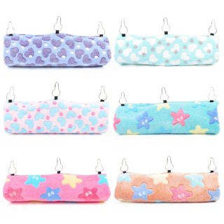 Hamstertunnel-Hängematte, warmes Zuckergleiterbett für Kleintiere, Frettchen, Eichhörnchen, Schaukelnest, Plüschtunnel, Meers