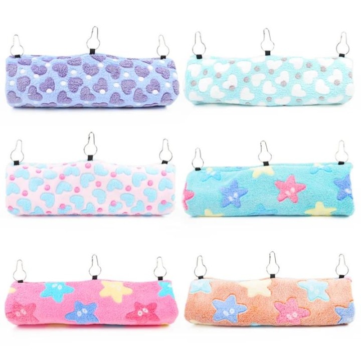 Hamstertunnel-Hängematte, warmes Zuckergleiterbett für Kleintiere, Frettchen, Eichhörnchen, Schaukelnest, Plüschtunnel, Meers