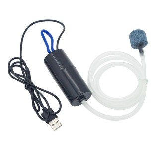 Aquarium Sauerstoff Luftpumpe Aquarium USB Silent Air Kompressor Belüfter Mini Kleine Oxygenator Zubehör schwarz