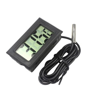 Digitales Thermometer, LCD-Temperaturmesser, Kühlschrank, Aquarium-Monitor weiß