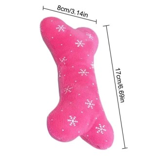 Knochen-Hundespielzeug, Haustier-Beißschutz, Plüsch-Welpen-Quietschspielzeug, Quietschgeräusch, lustiges Spielzeug für Hunde,