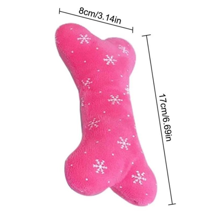 Knochen-Hundespielzeug, Haustier-Beißschutz, Plüsch-Welpen-Quietschspielzeug, Quietschgeräusch, lustiges Spielzeug für Hunde,