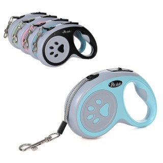 3 m 5 m Hundeleine für kleine Hunde und Katzen, einziehbar, langlebig, Pfoten-Design, Haustierleinen, Outdoor-Walking, Chihua