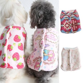 Haustiermantel mit Cartoon-Muster, auffälliger Stoff, reißfest, warmer Wintermantel für Welpen für den Welpenladen XS