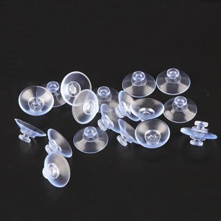10 Stücke 25mm Klar Sucker Aquarium Transparent Glas Pilz Tassen Starke Saug Suckers Vakuum R0P5 Transparent-10pcs25mm