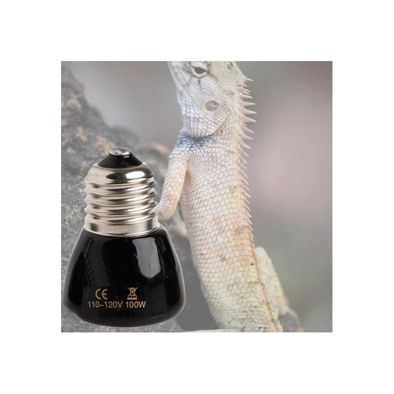 Wärmelampe, schlagfest, Infrarot-Thermokeramik, Spiral-Wärmelampe, Brutkasten für Reptilien 100w