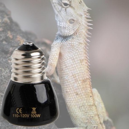 Wärmelampe, schlagfest, Infrarot-Thermokeramik, Spiral-Wärmelampe, Brutkasten für Reptilien 100w