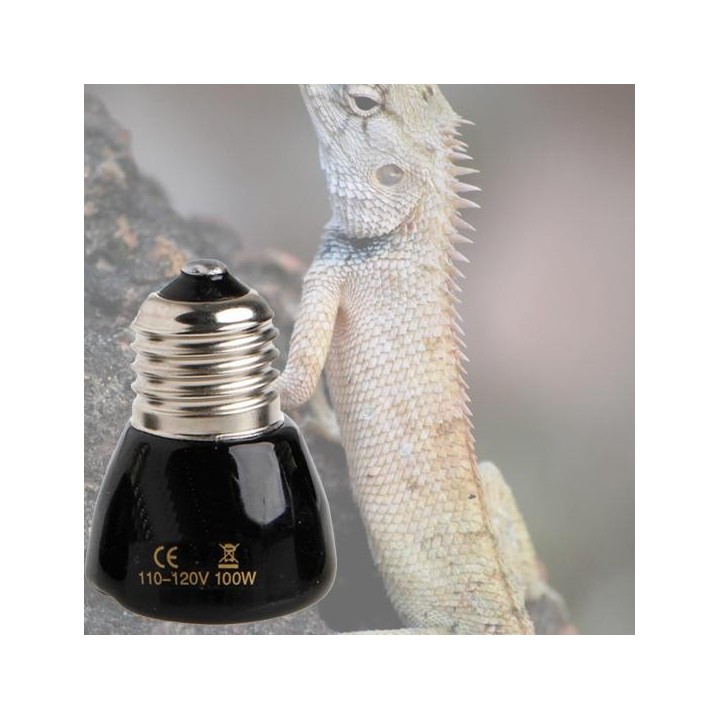 Wärmelampe, schlagfest, Infrarot-Thermokeramik, Spiral-Wärmelampe, Brutkasten für Reptilien 100w