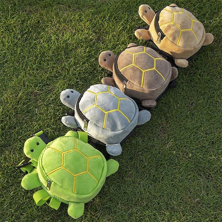 Haustier-Rucksack zum Selbsttragen, Schildkrötenform, für kleine Hunde, verstellbar, Cartoon-Design, süß, für Reisen, Camping
