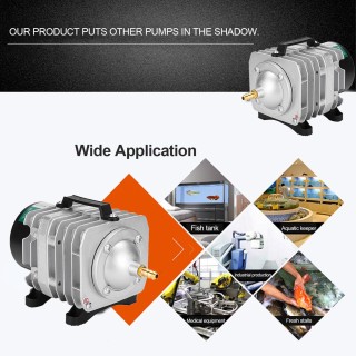 ACO318 HAILEA Kommerzielle Luftpumpe 45 W Einzelauslass 6 Ventilverteiler für Aquarien