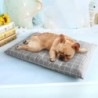 Winter-Hundebett, warmes Hundehaus, weiche Haustier-Schlafmatratze, karierte Matte, Katzenbetten, Decke, Kissen, kleine, mitt