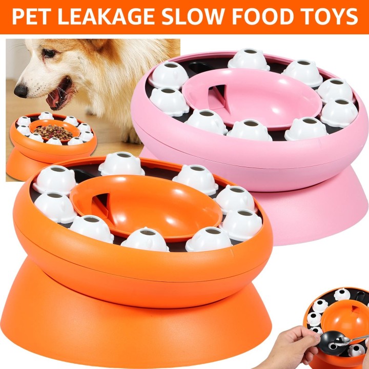 Langsamer Futterspender für Katzen, erhöhter Futternapf für Hauskatzen, Futterspender für Katzen, Puzzle-Futterspender, Haust