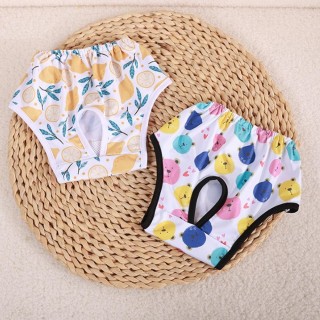 Physiologische Hosen für Haustiere, saugfähige Hundewindeln, Muster, Haustierunterwäsche, atmungsaktiv, wiederverwendbare Hun