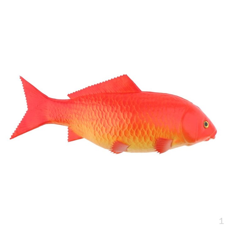 Künstlicher Karpfenfisch, Ornament für Zuhause, Küche, Aquarium-Dekoration. Grey-Big