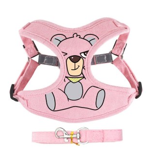 Hundegeschirr-Leinen-Set, verstellbares Hundehalsband, Hundeleine, Zubehör für kleine und mittelgroße Hunde, Welpengeschirr,