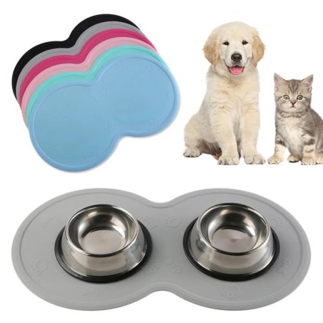 48*27 cm Haustier Hund Welpen Katze Fütterung Matte Pad Nette Wolke Form Silikon Schüssel Schüssel Lebensmittel Feed Platzier