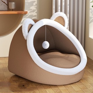 Niedliches Hunde-/Katzenhaus, faltbar, warm, weich, für den Winter, Hundebett, Sofa, Höhle, Welpenhaus, Zwinger, Nest für kle