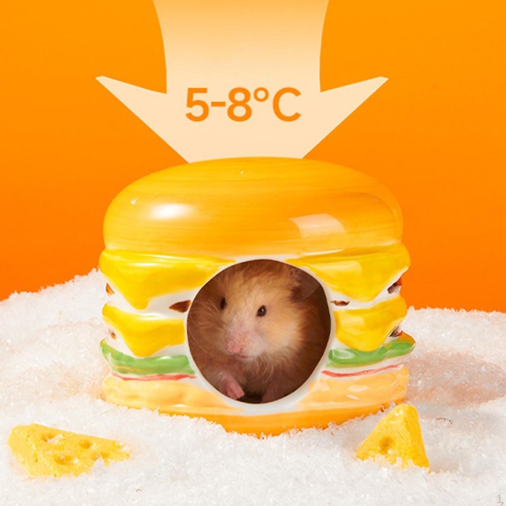 Keramik Hamster Haus Käfig Zubehör Kreative Kleine Haustier Versteck Lebensraum Dekor für Gerbil A